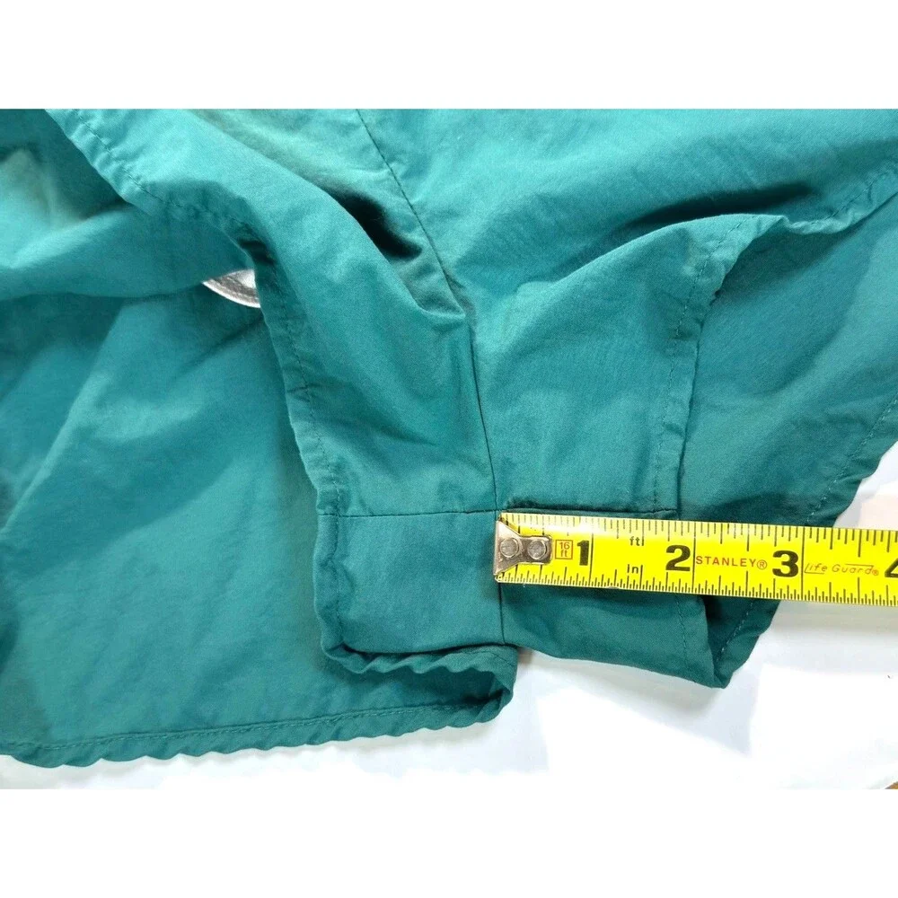 Vintage 90s Nike Challenger Running Shorts Men L Teal Green Nylon Made USA Split